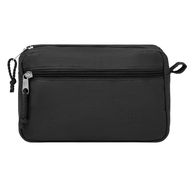 Hemp Toiletry Bag_BLACK_front