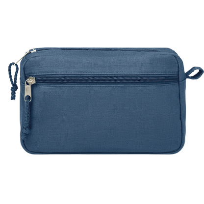 Hemp Toiletry Bag_BLUE_front