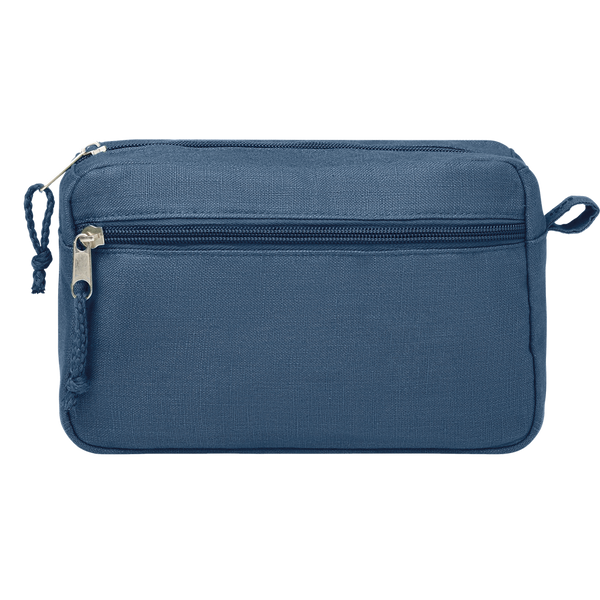 Hemp Toiletry Bag_BLUE_front