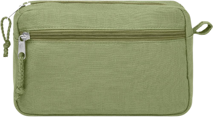Hemp Toiletry Bag_GREEN_front