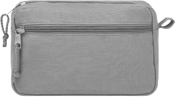 Hemp Toiletry Bag_GREY_front