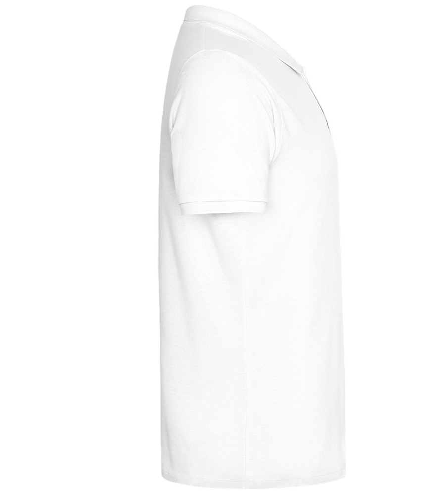 Dad Retro Design - Comfort men's polo shirt_WHITE_right