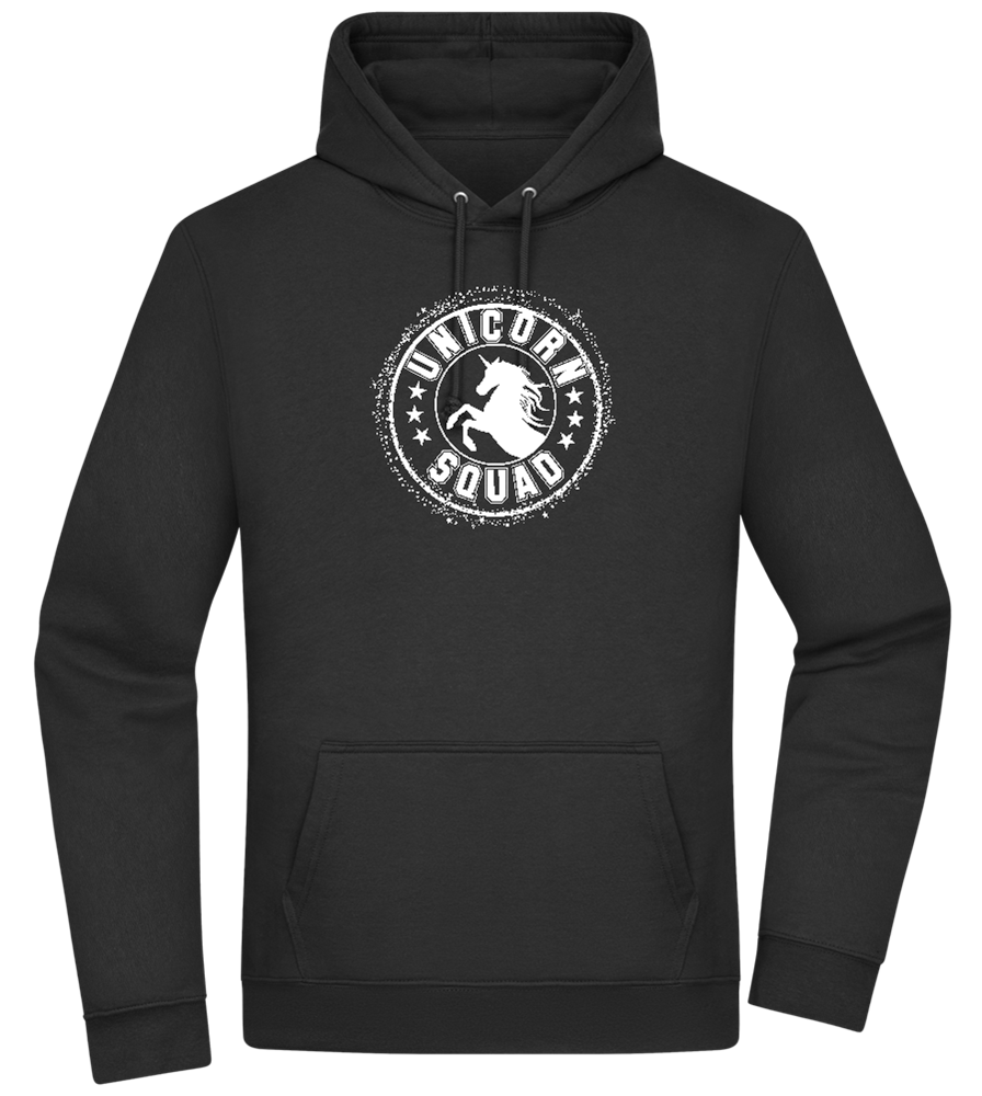 Unicorn Squad Logo Design - Premium Essential Unisex Hoodie_BLACK_front