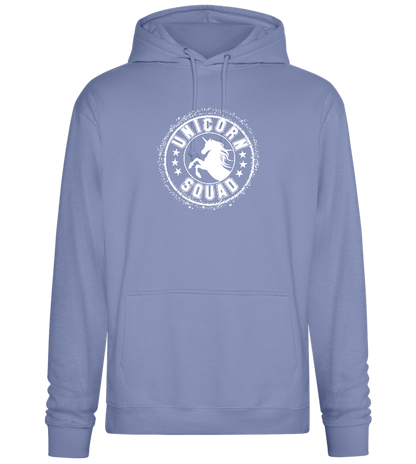 Unicorn Squad Logo Design - Premium Essential Unisex Hoodie_BLUE_front