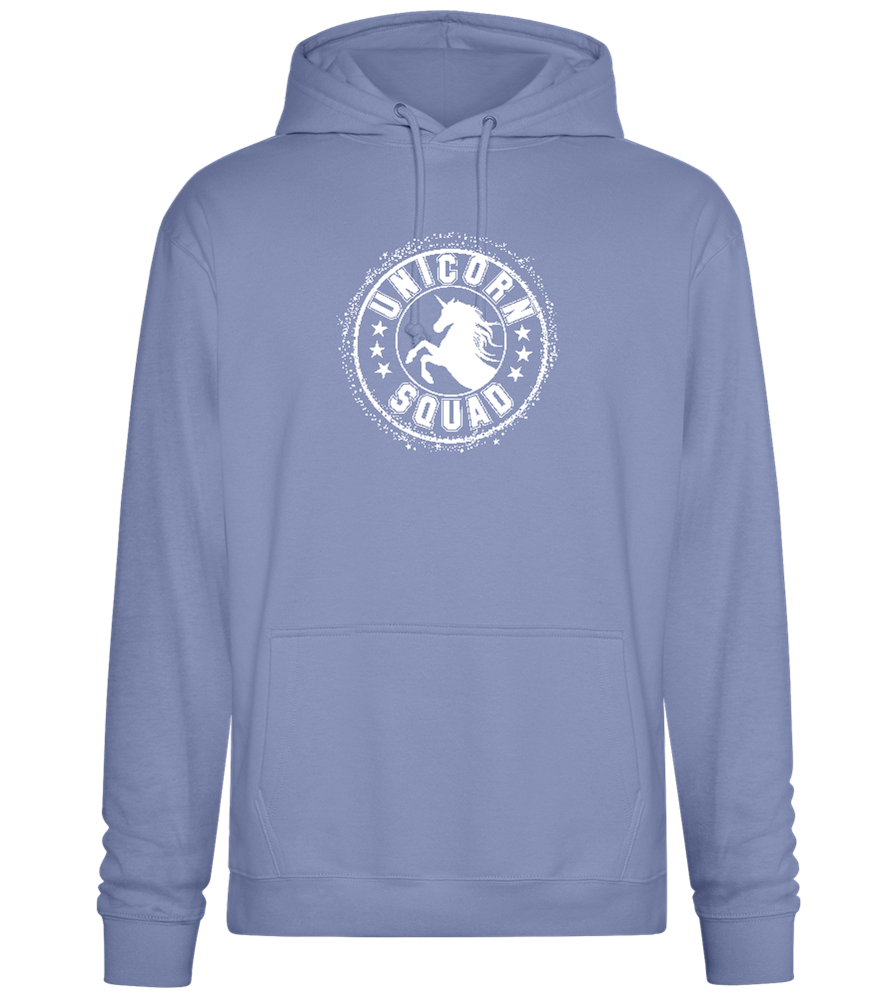 Unicorn Squad Logo Design - Premium Essential Unisex Hoodie_BLUE_front