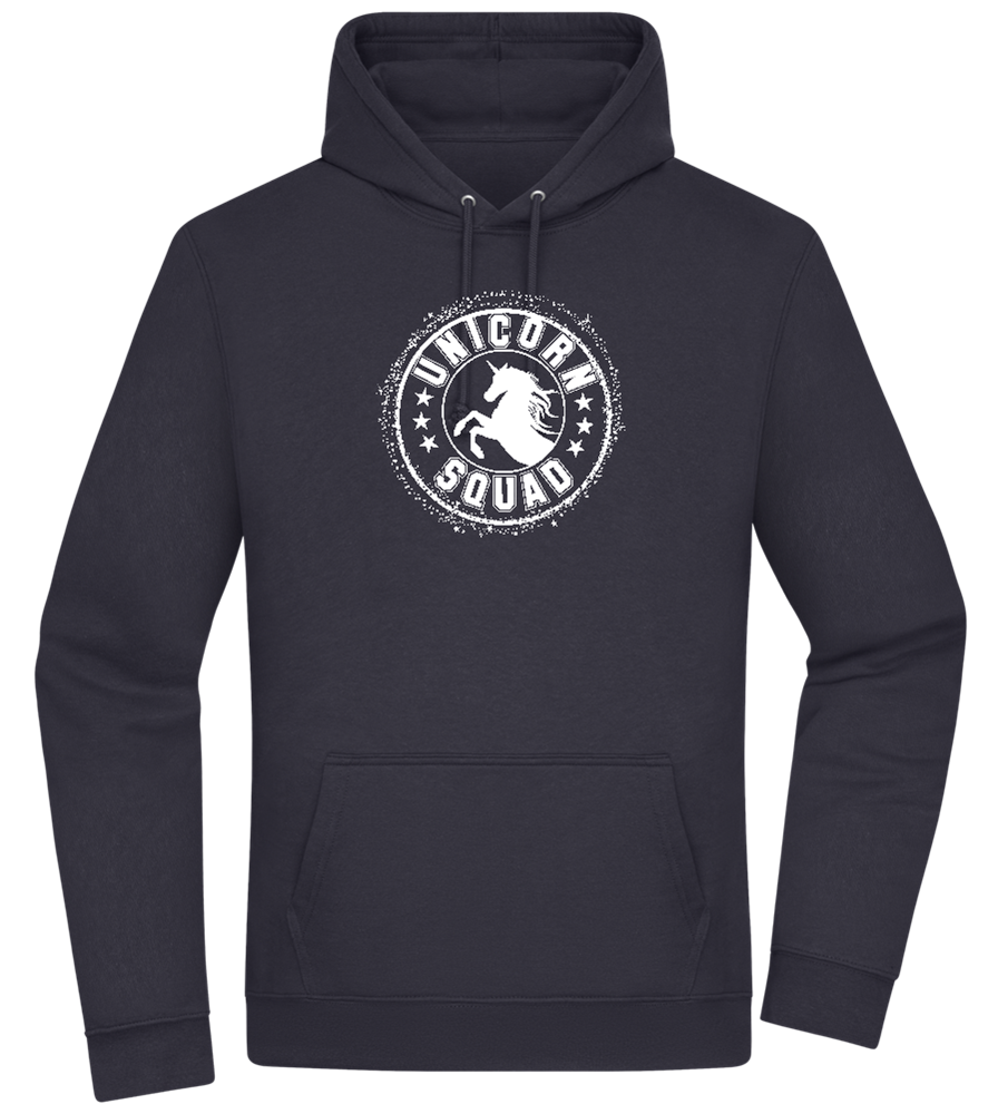 Unicorn Squad Logo Design - Premium Essential Unisex Hoodie_FRENCH NAVY_front