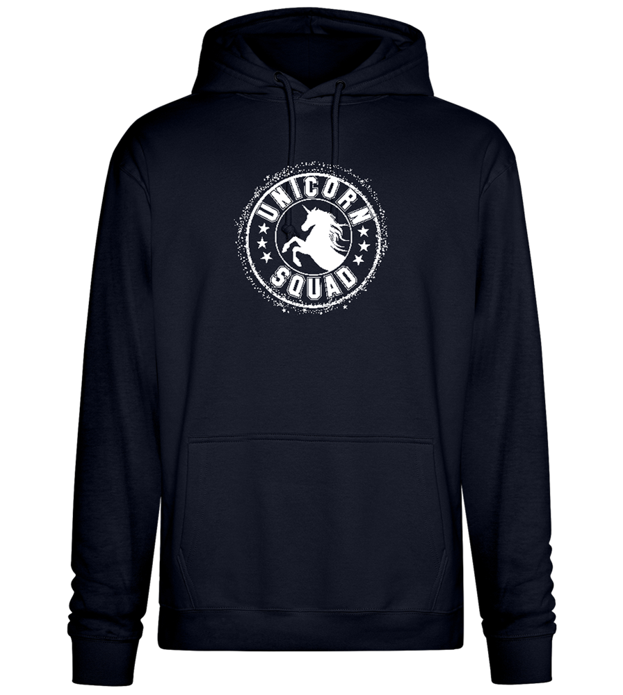 Unicorn Squad Logo Design - Premium Essential Unisex Hoodie_FRENCH NAVY_front