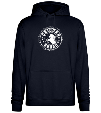 Unicorn Squad Logo Design - Premium Essential Unisex Hoodie_FRENCH NAVY_front