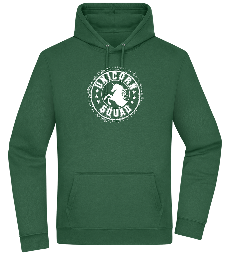 Unicorn Squad Logo Design - Premium Essential Unisex Hoodie_GREEN BOTTLE_front