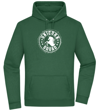 Unicorn Squad Logo Design - Premium Essential Unisex Hoodie_GREEN BOTTLE_front