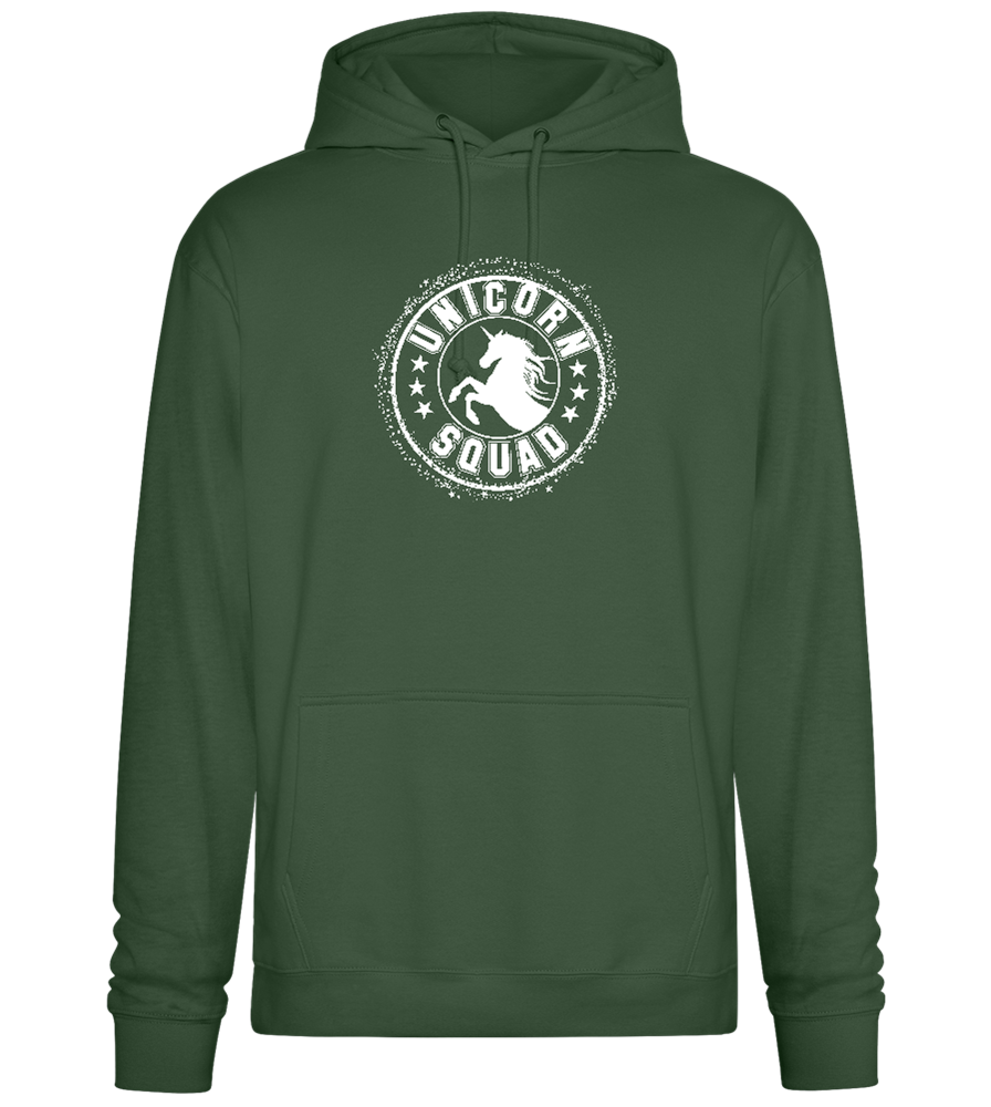 Unicorn Squad Logo Design - Premium Essential Unisex Hoodie_GREEN BOTTLE_front