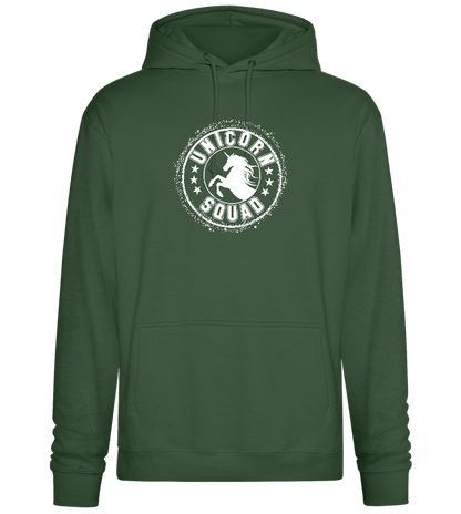 Unicorn Squad Logo Design - Premium Essential Unisex Hoodie_GREEN BOTTLE_front