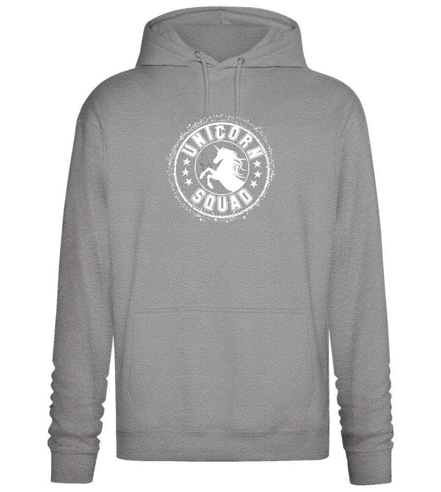 Unicorn Squad Logo Design - Premium Essential Unisex Hoodie_ORION GREY II_front