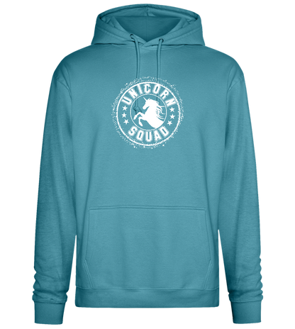 Unicorn Squad Logo Design - Premium Essential Unisex Hoodie_POOL BLUE_front