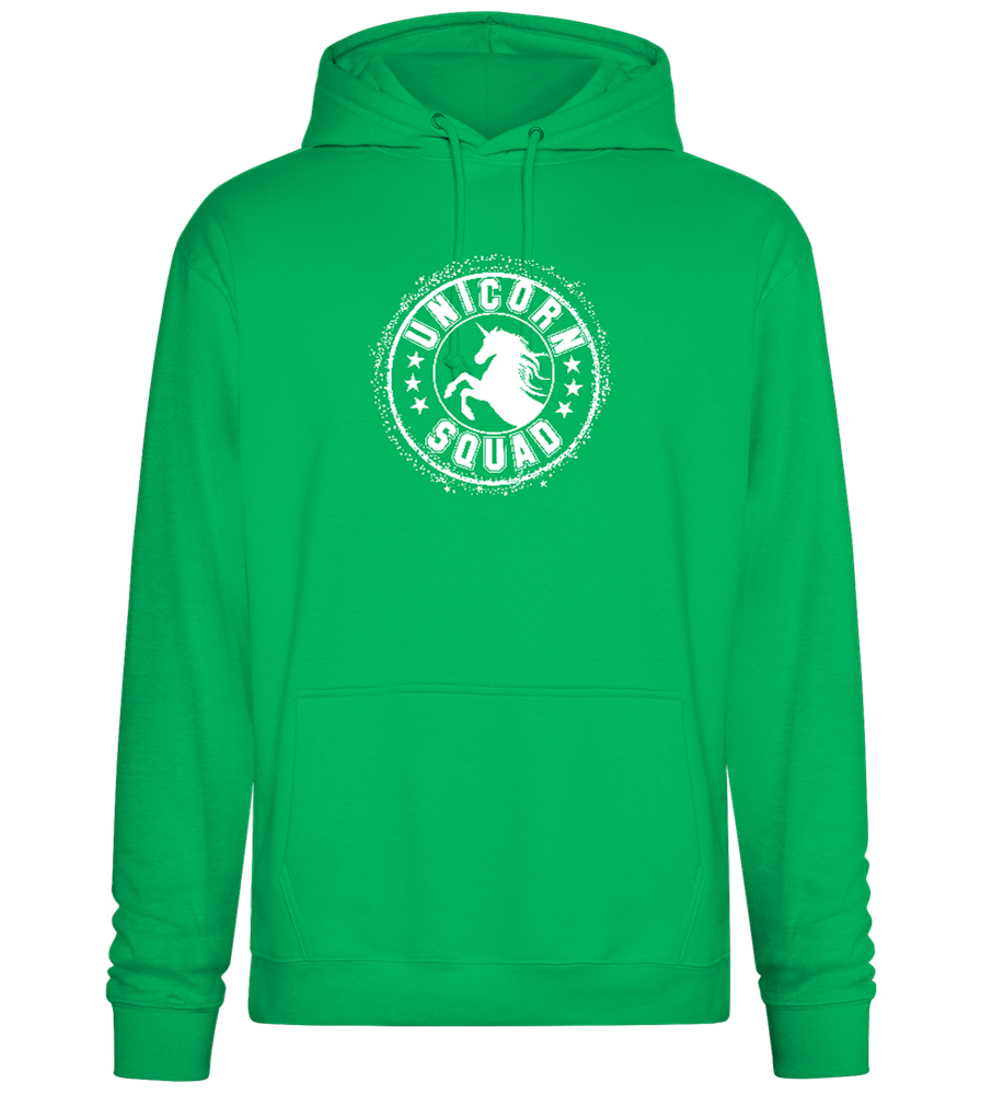 Unicorn Squad Logo Design - Premium Essential Unisex Hoodie_SPRING GREEN_front