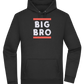 Big Bro Text Design - Premium Essential Unisex Hoodie_BLACK_front