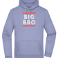 Big Bro Text Design - Premium Essential Unisex Hoodie_BLUE_front