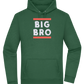 Big Bro Text Design - Premium Essential Unisex Hoodie_GREEN BOTTLE_front