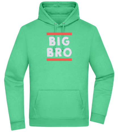 Big Bro Text Design - Premium Essential Unisex Hoodie_SPRING GREEN_front