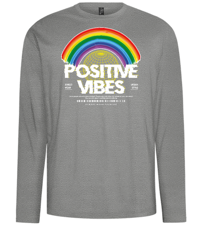 Positive Vibes Design - Comfort men's long sleeve t-shirt_ORION GREY_front