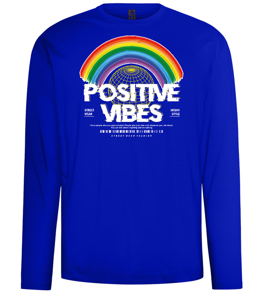 Positive Vibes Design - Comfort men's long sleeve t-shirt_OVERSEAS_front