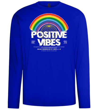 Positive Vibes Design - Comfort men's long sleeve t-shirt_OVERSEAS_front