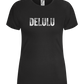 Delulu Design - Comfort women's t-shirt_DEEP BLACK_front