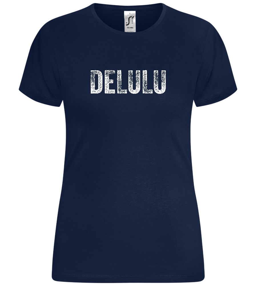 Delulu Design - Comfort women's t-shirt_MARINE_front