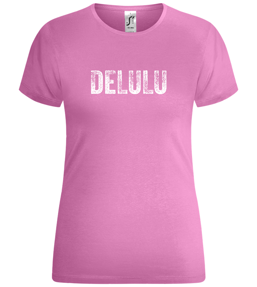 Delulu Design - Comfort women's t-shirt_PINK ORCHID_front