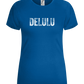 Delulu Design - Comfort women's t-shirt_ROYAL_front