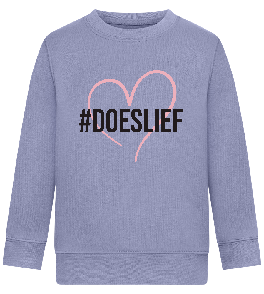 Doeslief Hartje Design - Comfort Kids Sweater_BLUE_front