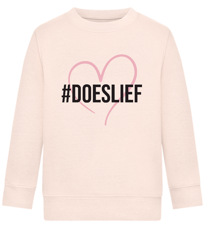 Doeslief Hartje Design - Comfort Kids Sweater_LIGHT PEACH ROSE_front