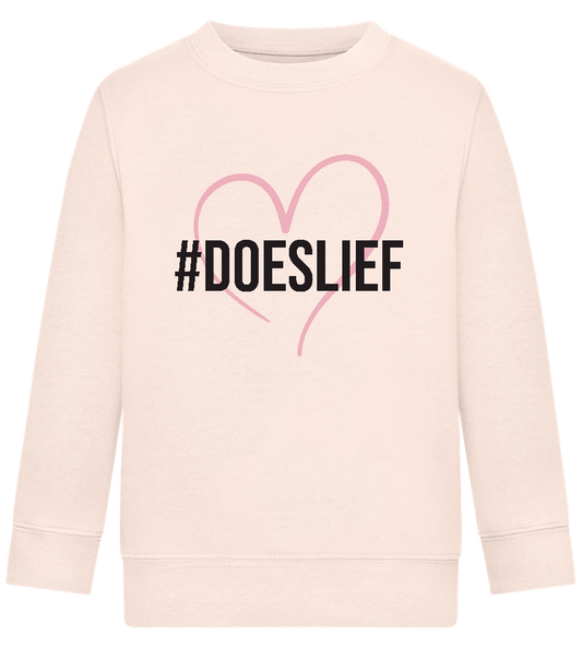 Doeslief Hartje Design - Comfort Kids Sweater_LIGHT PEACH ROSE_front