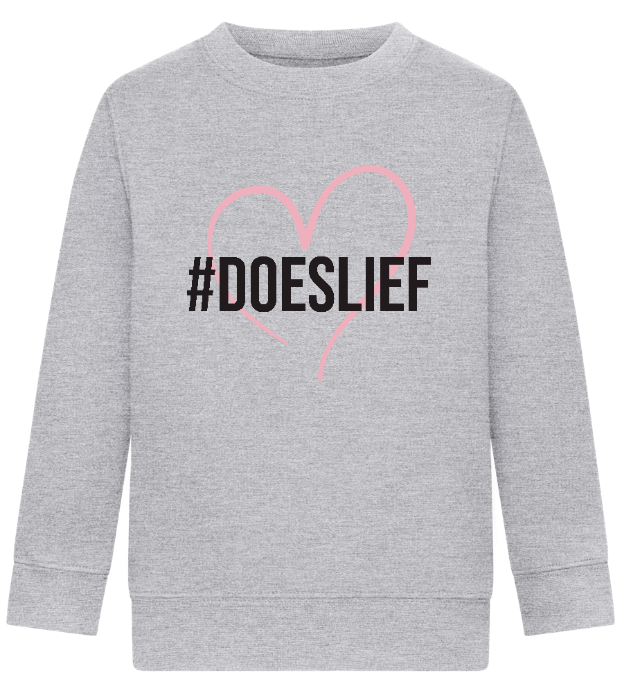 Doeslief Hartje Design - Comfort Kids Sweater_ORION GREY II_front