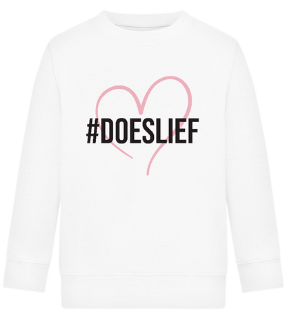 Doeslief Hartje Design - Comfort Kids Sweater_WHITE_front