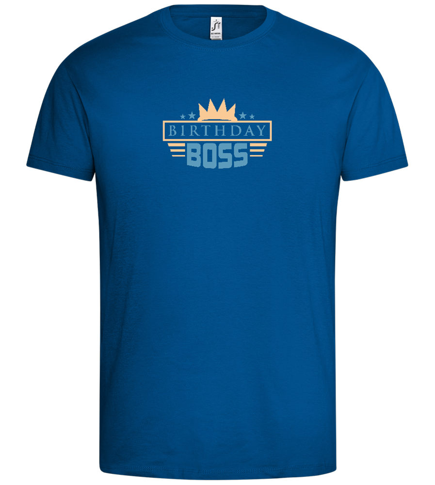 Birthday Boss Crown Design - Premium men's t-shirt_ROYAL_front