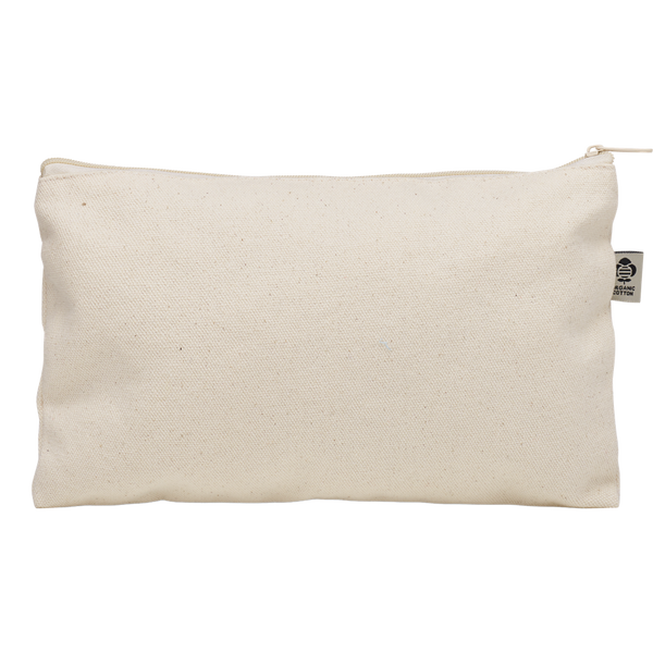 Organic Cotton Cosmetic Bag_BEIGE_front