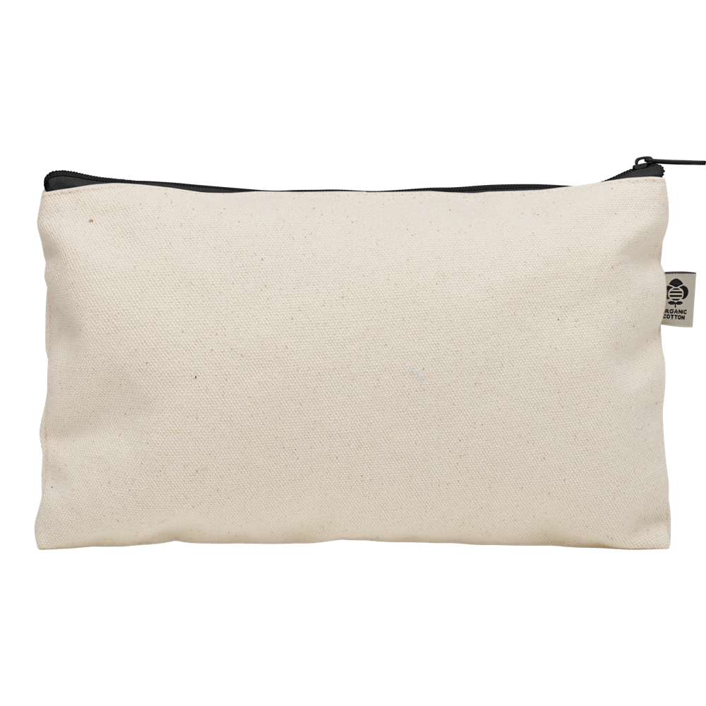 Organic Cotton Cosmetic Bag_BLACK_front
