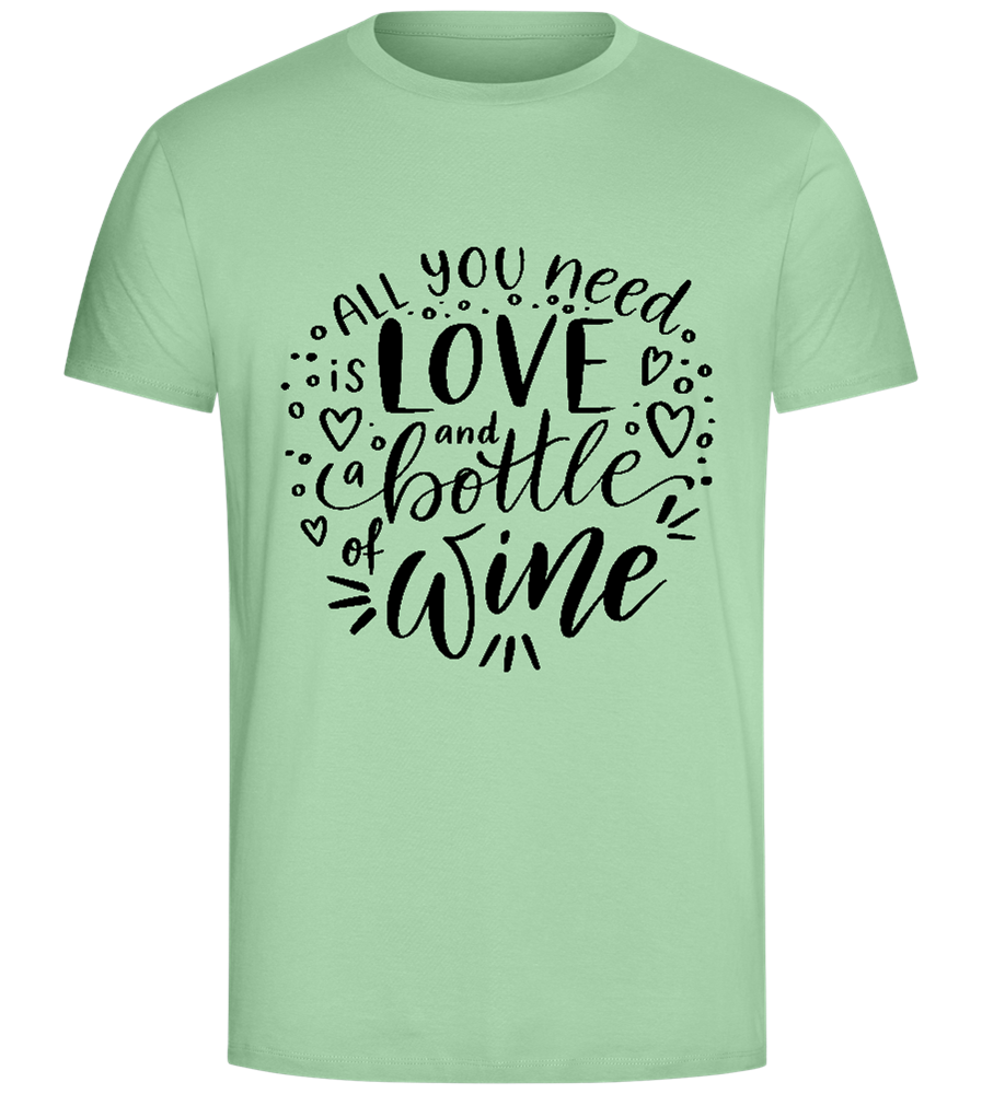 Love&Wine Design - Comfort Unisex T-Shirt_ICE GREEN_front