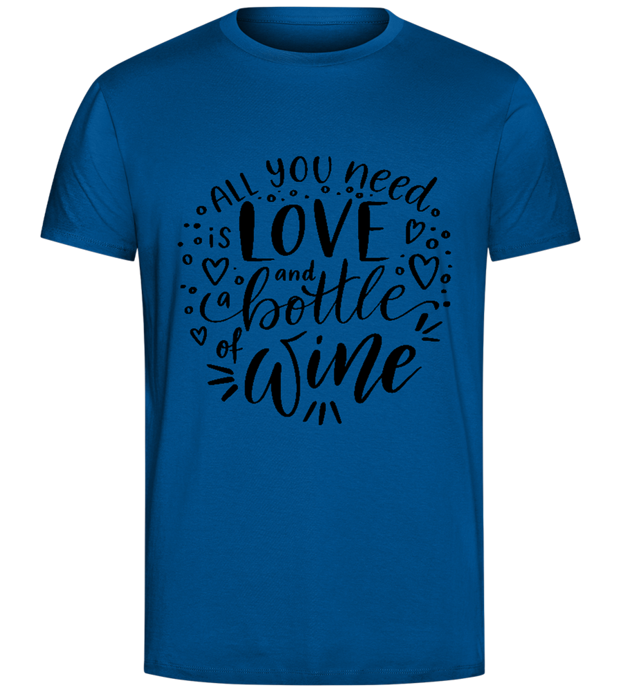 Love&Wine Design - Comfort Unisex T-Shirt_ROYAL_front