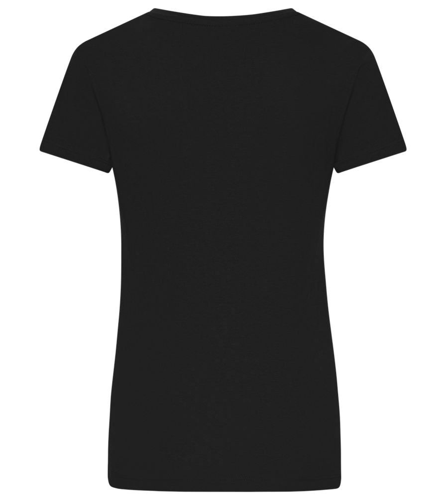 100 Percent Unicorn Design - Premium women's v-neck t-shirt_DEEP BLACK_back