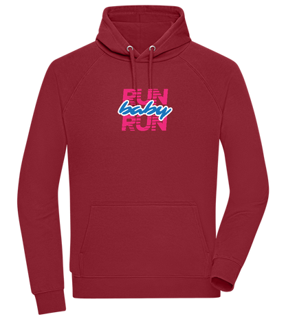 Run Baby Run Design - Comfort unisex hoodie_BORDEAUX_front