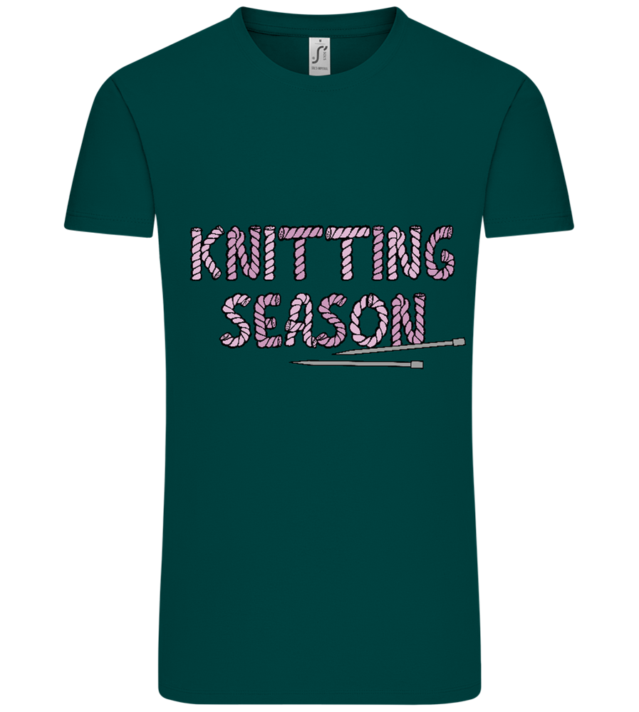 Knitting Season Design - Comfort Unisex T-Shirt_GREEN EMPIRE_front