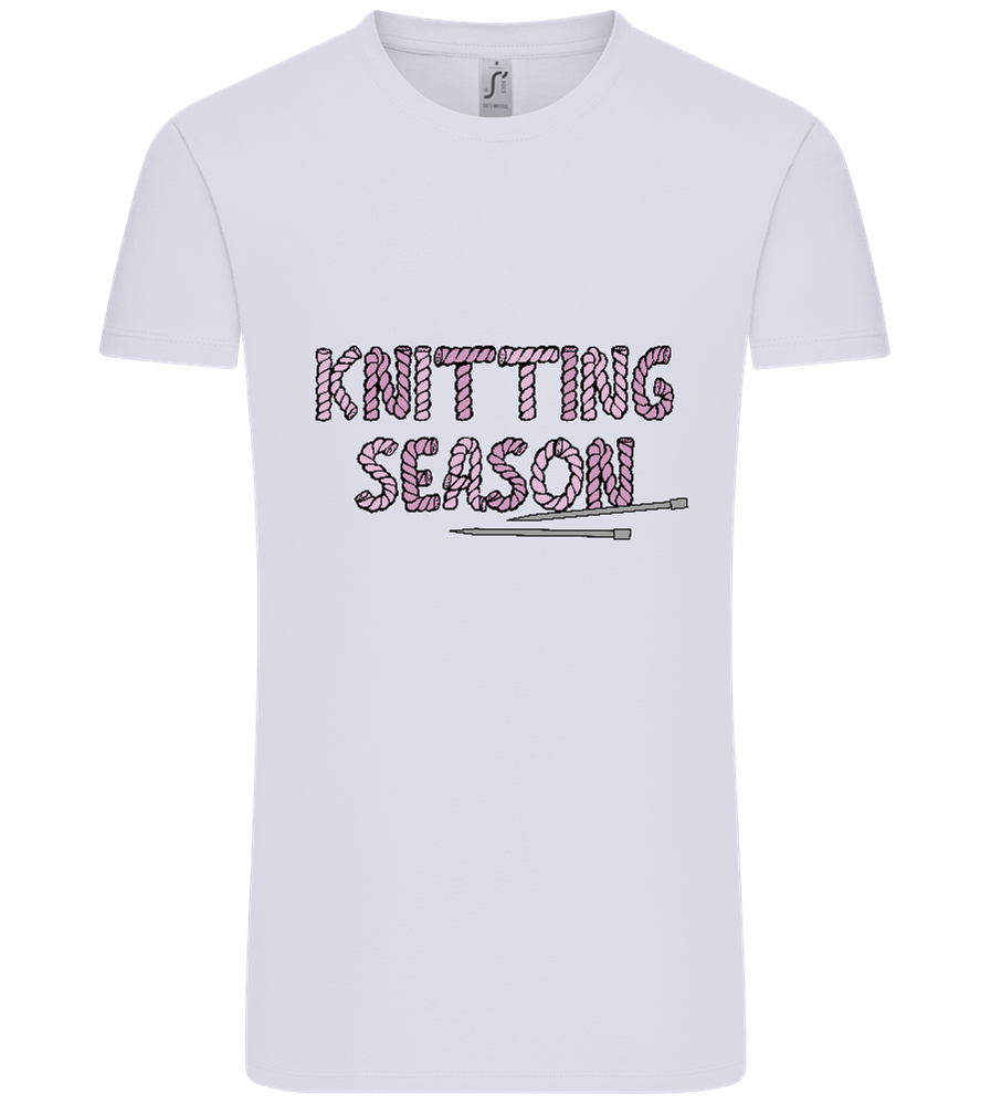 Knitting Season Design - Comfort Unisex T-Shirt_LILAK_front