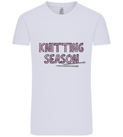 Knitting Season Design - Comfort Unisex T-Shirt_LILAK_front