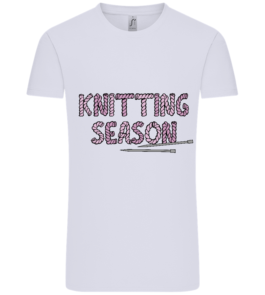 Knitting Season Design - Comfort Unisex T-Shirt_LILAK_front