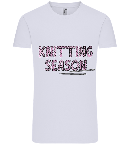 Knitting Season Design - Comfort Unisex T-Shirt_LILAK_front