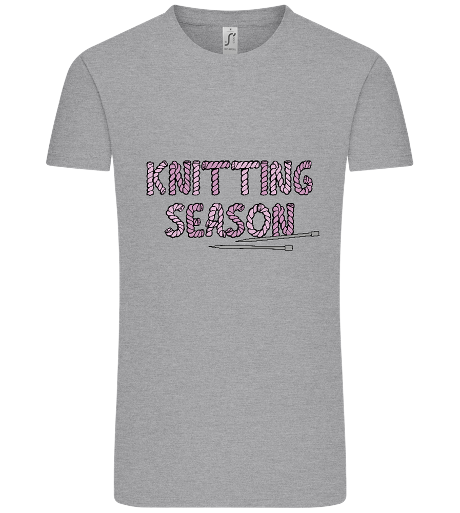 Knitting Season Design - Comfort Unisex T-Shirt_ORION GREY_front