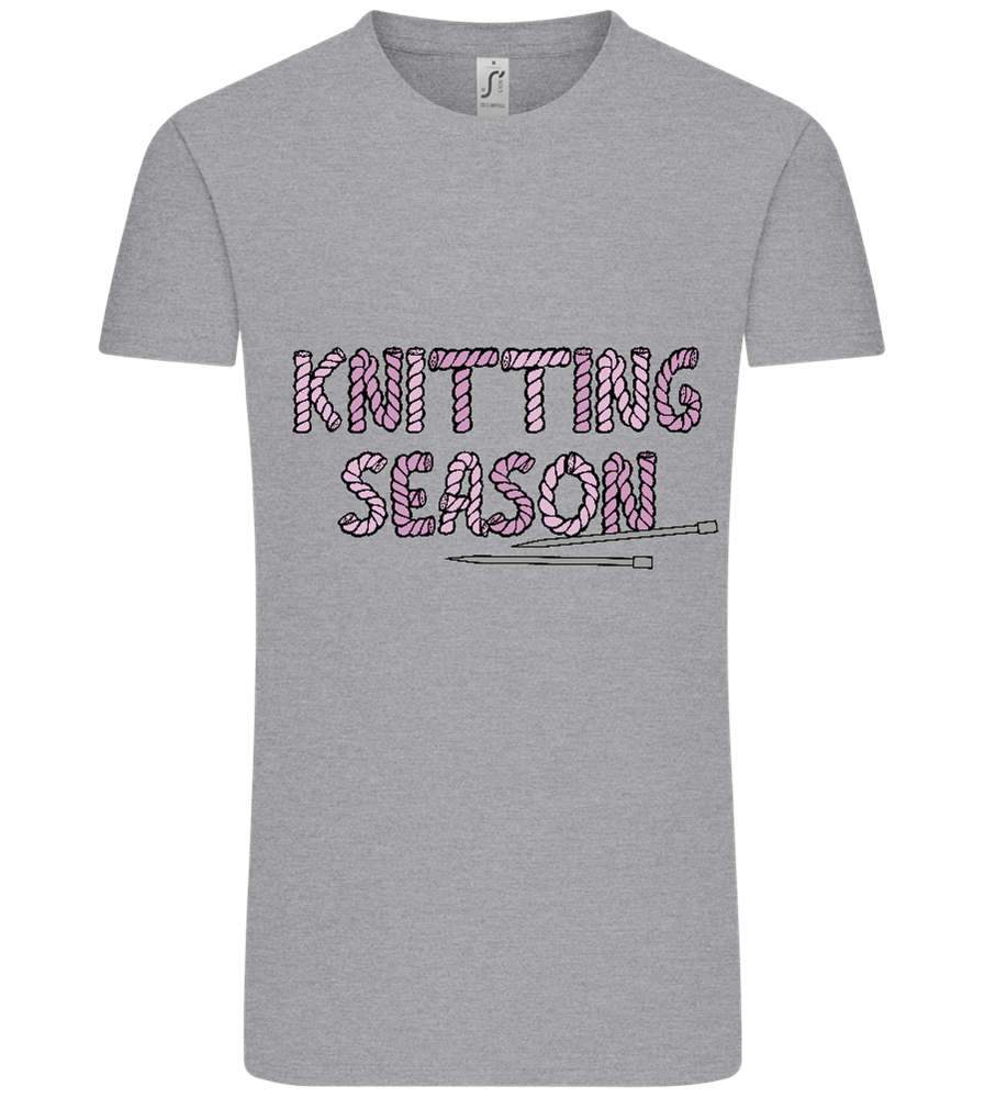 Knitting Season Design - Comfort Unisex T-Shirt_ORION GREY_front