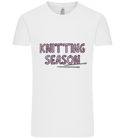 Knitting Season Design - Comfort Unisex T-Shirt_WHITE_front